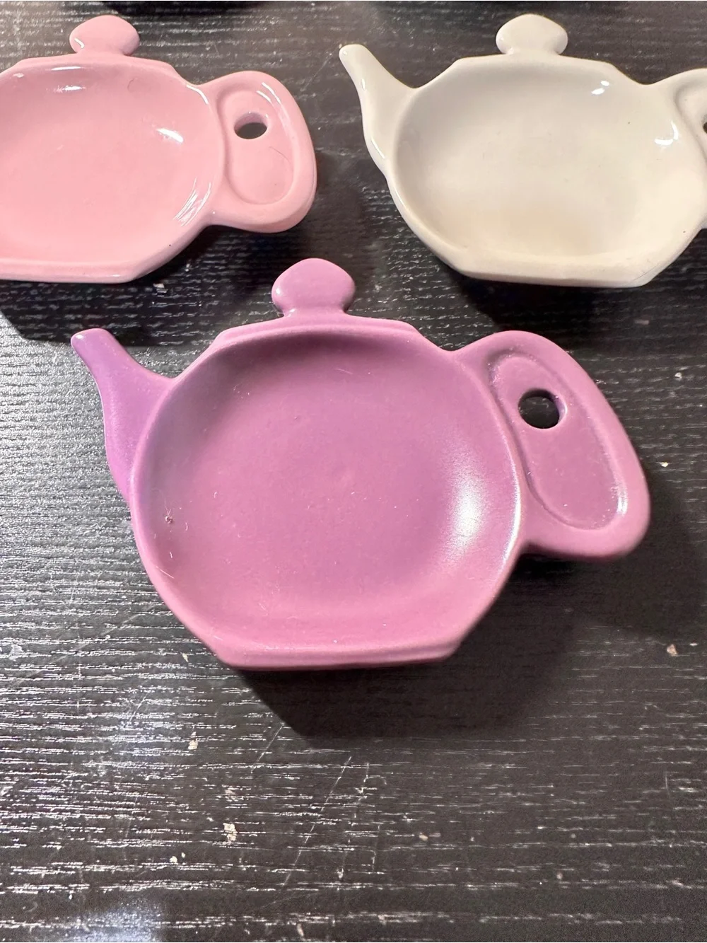 Vintage Chantal Set Of 5 Tea Bag,  Tea Strainer, Spoon Rest Coozie Stoneware